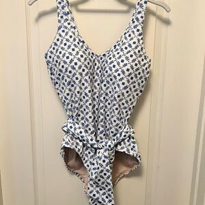 Blue Patterned Ladies Swimsuit Hermoza
